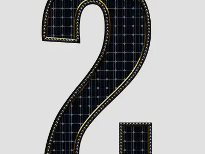 Solar Panel Number - 2 3D model
