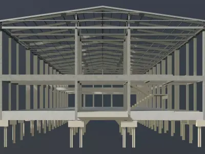 Warehouse structure 23-39 3D model