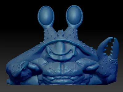 Crab-Crap-Dozer Fantasy Figure  STL-3D Printing Model 3D print model