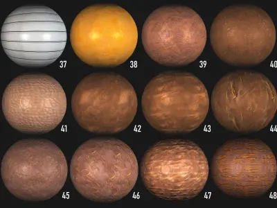 100 various leather PBR seamless 4k textures with normal maps Texture