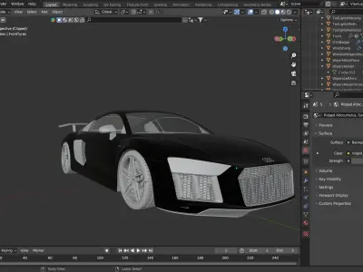 Audi R8 V10 3D model from CGTrader