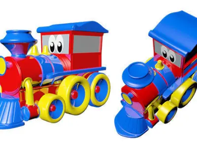 Toy Train 3D Model 3D model