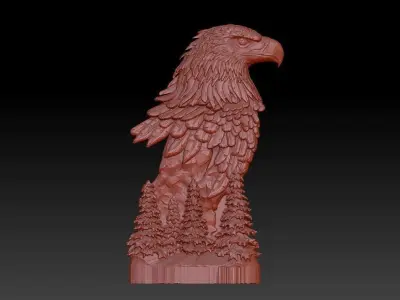 Eagle  for cnc 3D print 3D print model