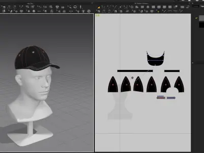 Baseball Cap 3D model