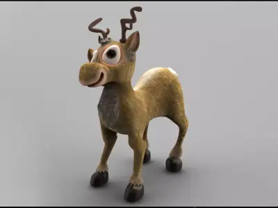 3d model of Christmas Deer 3D model