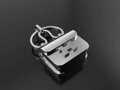 Hermes bag pendant without gem 3D print model