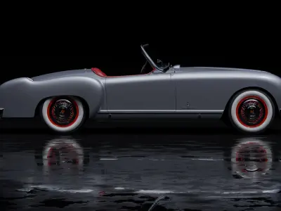 1952 Nash Healey Roadster Pininfarina 3D model