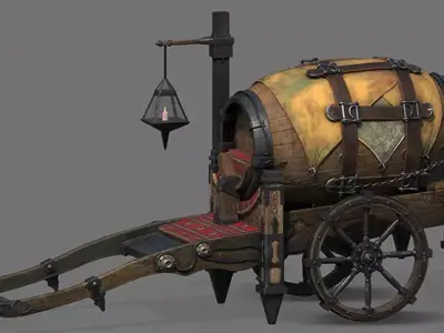 Vintage Cart 3D model