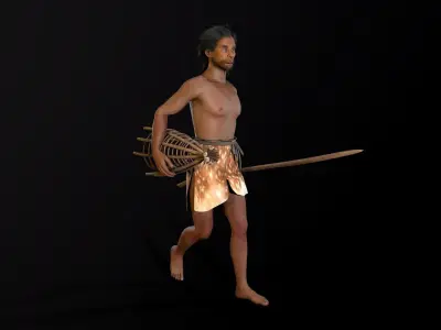 hominid Low-poly 3D model