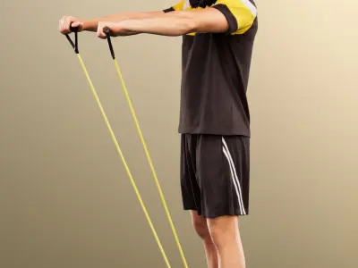 Scott 11992 - Man Making Sport Low-poly 3D model