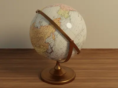 Copper Globe 3D model