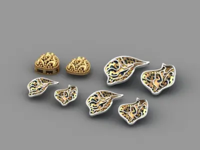 beautiful patterns for custom jewellery design 3D print model