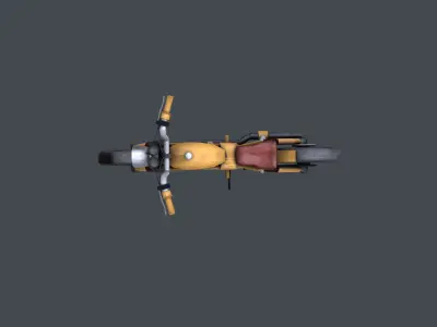 Motorcycle Low-poly 3D model by mightyalexone from CGTrader