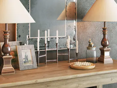 Flamant decorative set 003 3D model