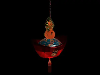 Chinese red lantern  3D model order