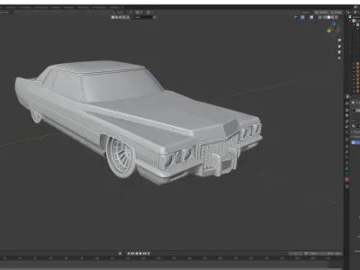 Cadillac coupe devile not fully finished thats why the low price 3D model