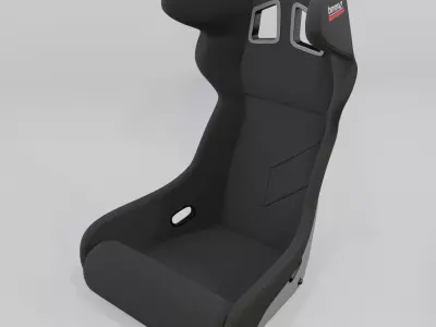 Bimarco Dynamic Racing Bucket Seat Black 3D model