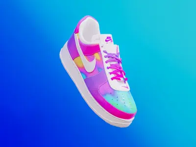 Nike Airforce 1s 3D model
