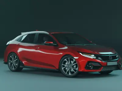 Honda Civic 2018 Hatchback 3D model