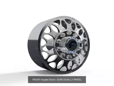 best seller forgiato dually wheels 3D Model Pack