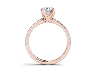 Solitaire ring model 3D print model order