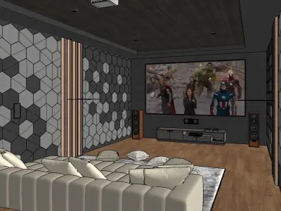 Home Theater 02 3D model