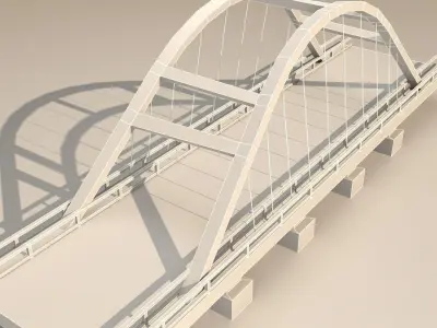 bridge Low-poly 3D model