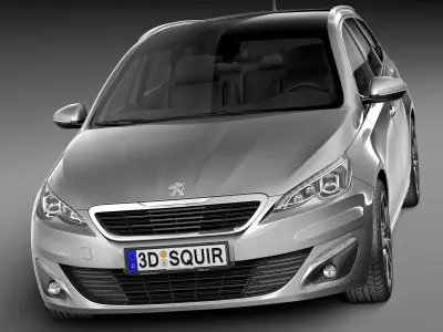 Peugeot 308 SW 2014 3D model