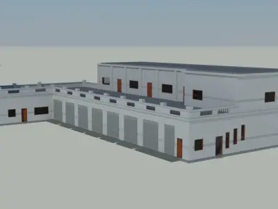 Vehicle Maintenance Workshop  3D model