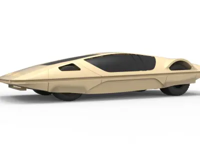Ferrari Concept car 1970 Scale 1 to 24 3D print model