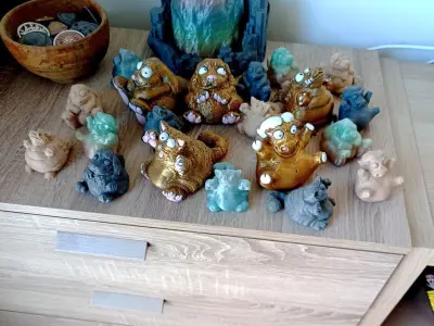 Happy fat animals collection - Print in place 3D print model