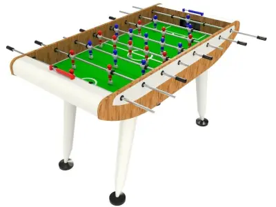 Foosball table 3D model