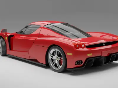 FERRARI ENZO with ENGINE 3D model