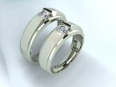 Luxury wedding ring 3D print model purchase