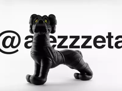 Kaws Black Zooth Neightborhood Textured Low-poly 3D model