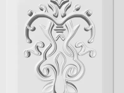 Decorative Wood Panel 3 3D model