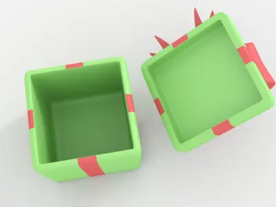 Present Box 3D model