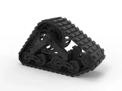 Mattracks Suspension track Scale 1 to 10 3D print model