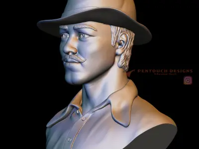 Bhagat singh 3d model  3D print model