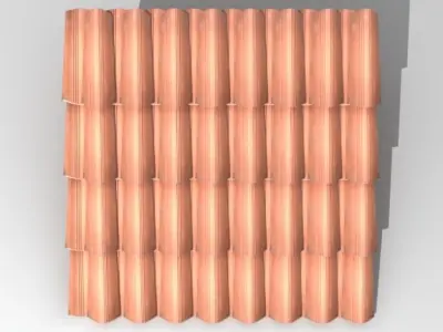 Roofing tiles 2 3D model