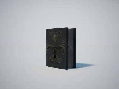 Books Medieval Low-poly 3D model