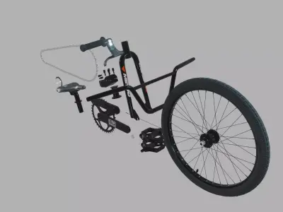 BMX-racing bike kit 3D model