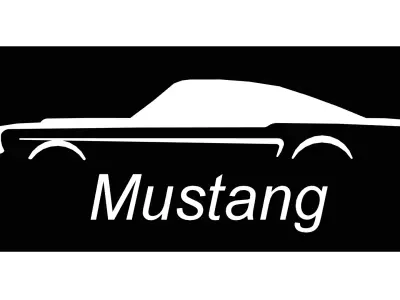 Mustang decor 3D print model