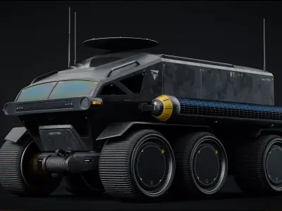 Toyota Lunar Cruiser Jaxa Moon Rover 3d Textures 3D model