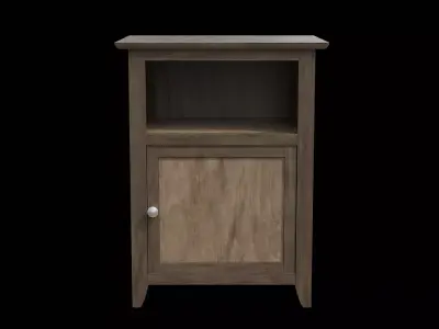 Cabinet Shelve 02 Low-poly 3D model