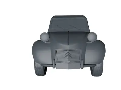 Citroen Car 60s 3D model