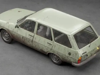 Renault 12 TSW Low-poly 3D model