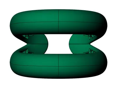 Loop gold ring 3D print model