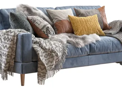 Capri sofa 210 cm 2 3D model