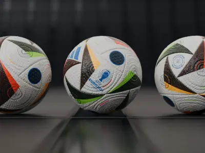 Adidas EM Football 2024 - Photoscan Low-poly 3D model